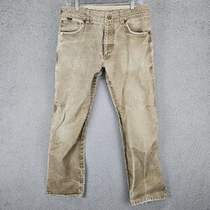 Kuhl Rydr Pants Mens 33x30 Light Brown Canvas Outdoor Hiking Khakis